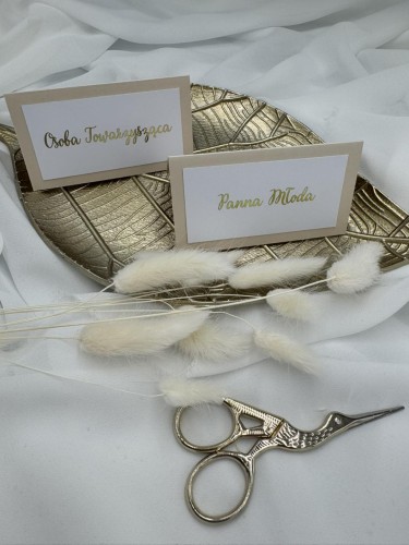 Personalizowana winietka z imieniem, składana na grubym papierze 490 g