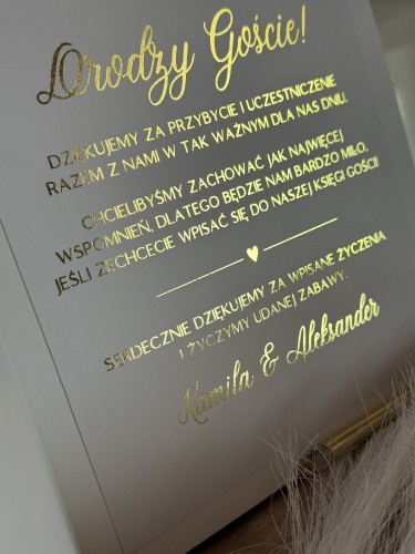 księga weselna z personalizacją – imiona i data