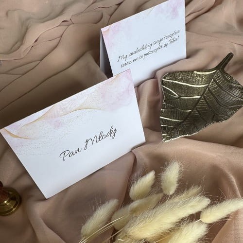 Winietka ślubna 2w1 z kieszonką na zdrapkę Lotto słonik