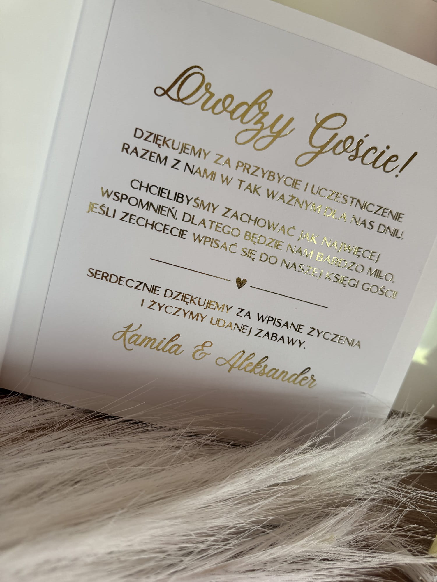 Księga gości ślubna handmade