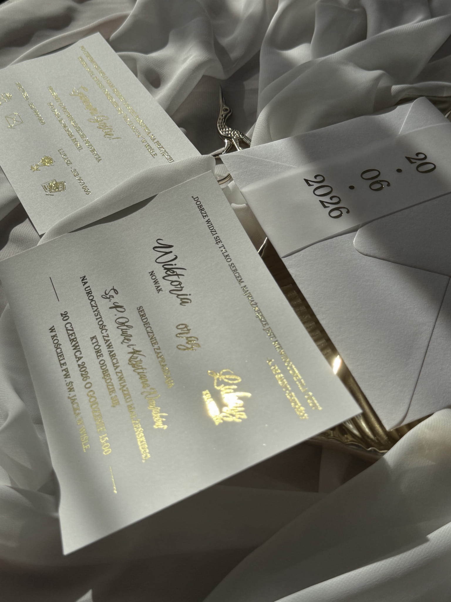Zaproszenie ślubne Golden Grace