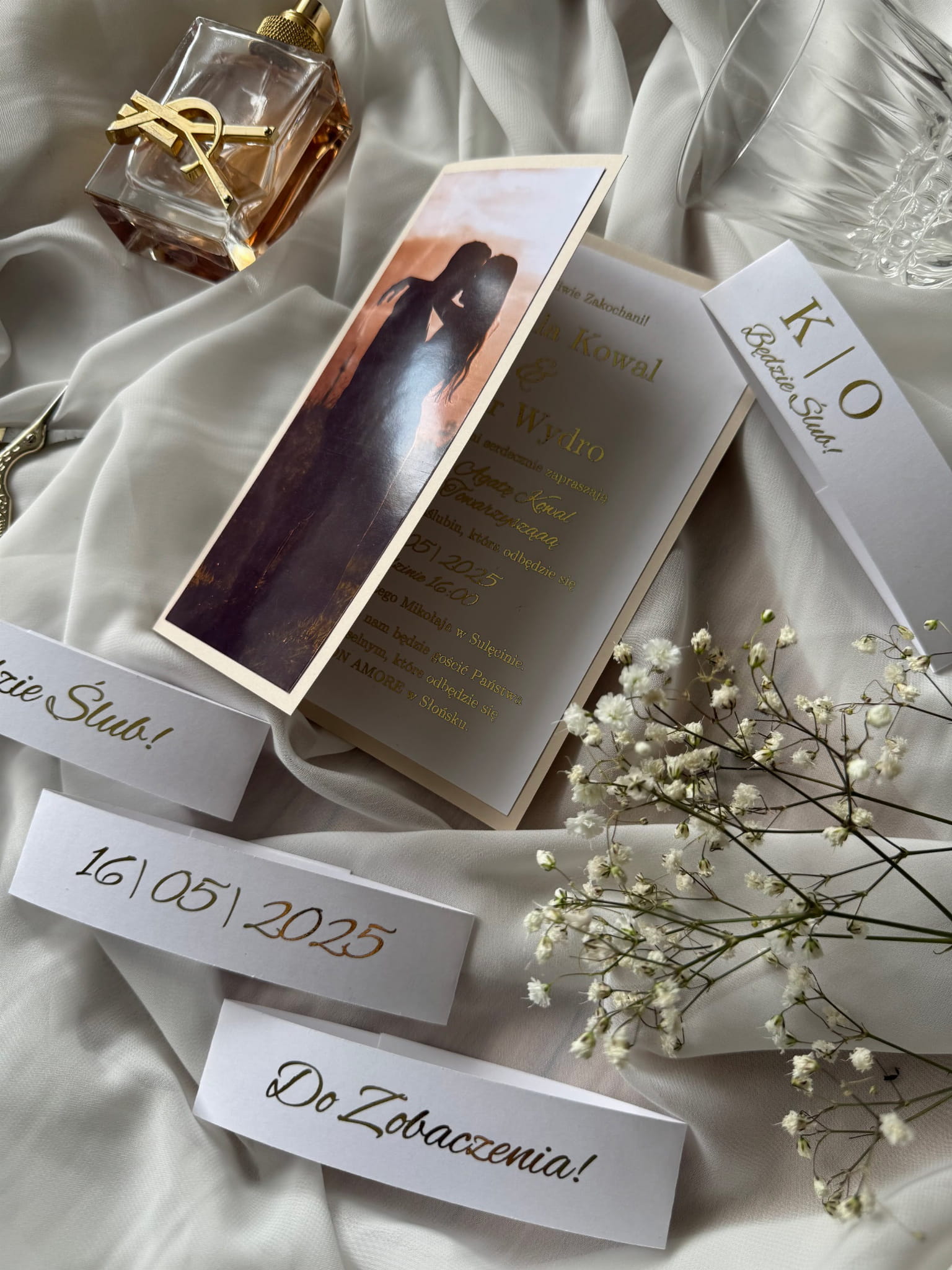 Zaproszenie ślubne Eterna z opaską