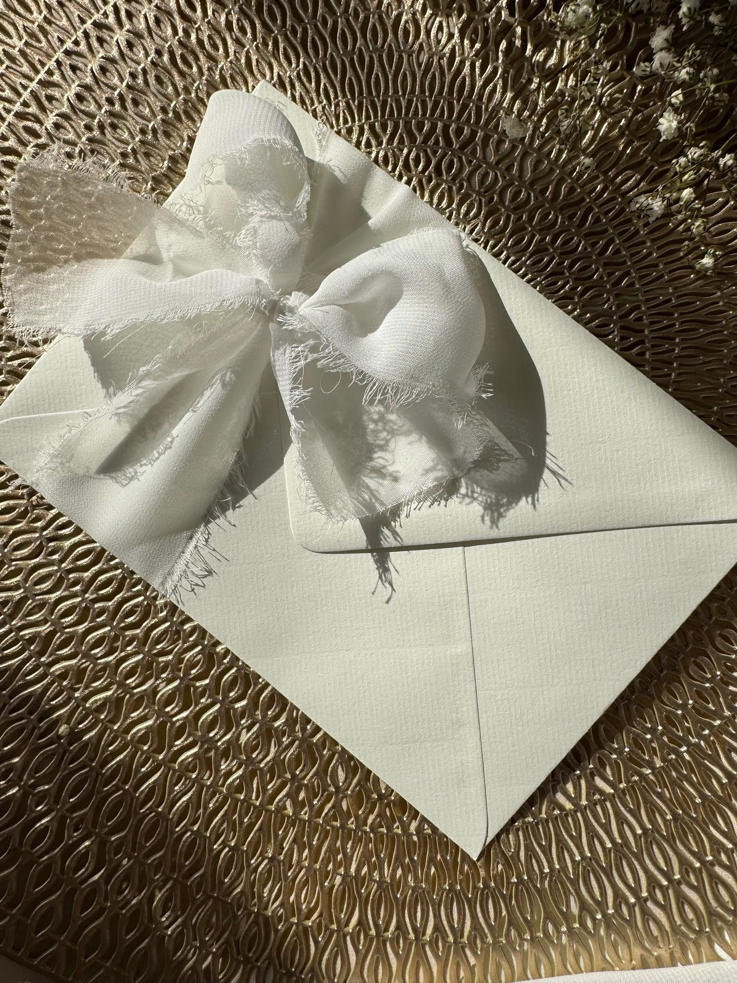 Zaproszenie ślubne Soft Luxury ze wstążką